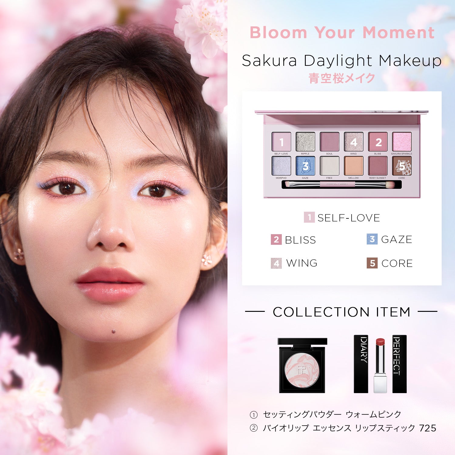 エクスプローラ12色アイシャドウ サクラバタフライ