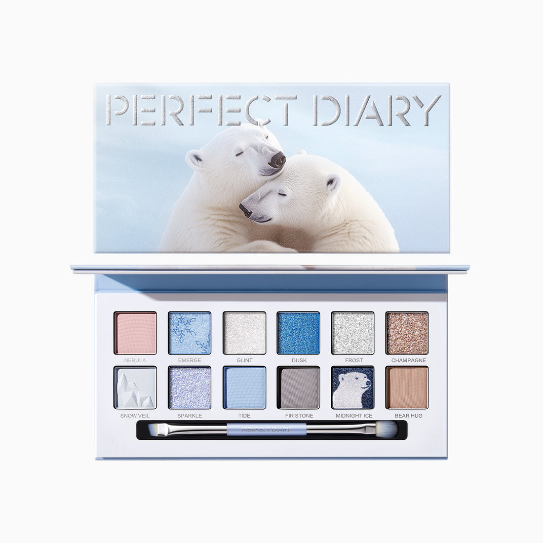 【クリスマス限定】エクスプローラ 12色動物アイシャドウパレット ベアハグ