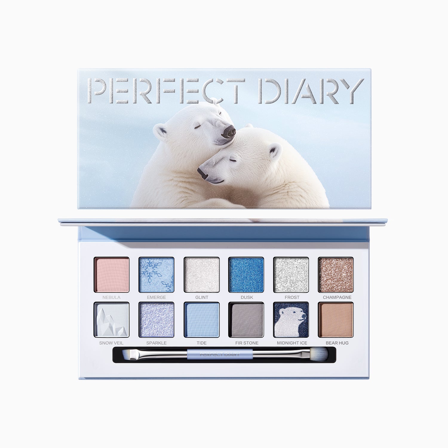 【クリスマス限定】エクスプローラ 12色動物アイシャドウパレット ベアハグ